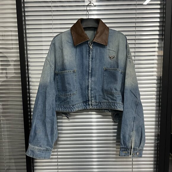 Prada blue-brown denim jacket - Picture 1 of 11